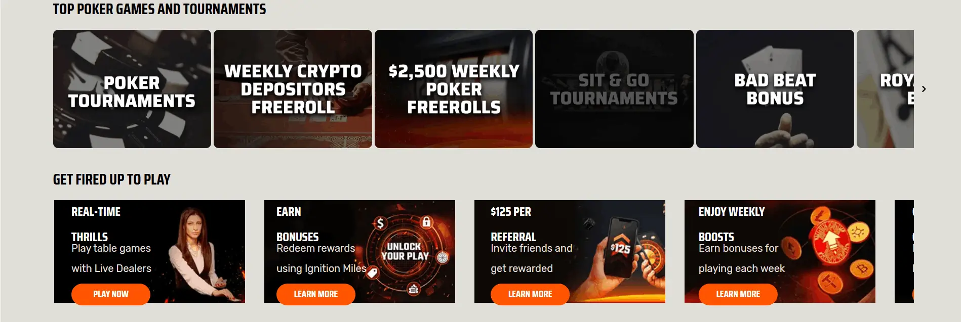 Ignition Casino Games